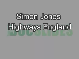 Simon Jones Highways England