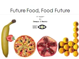 Future Food, Food Future