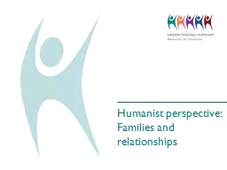 Humanist perspective: Families and relationships