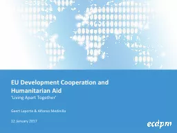 EU Development Cooperation and Humanitarian Aid