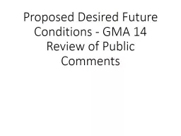 GMA 11 Meeting: Model Recalibration/Limitations (TM 16-01)