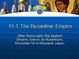 11.1 The Byzantine Empire