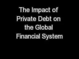 The Impact of Private Debt on the Global Financial System