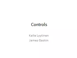 Controls Kalle Lyytinen James
