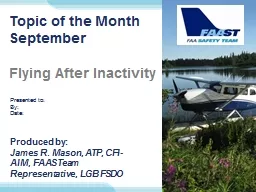Topic of the Month September
