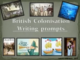 British Colonisation Writing prompts