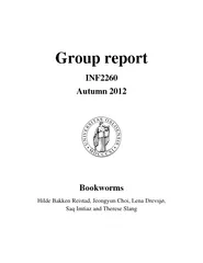 Group report INF Autumn  Bookworms Hilde Bakken Reista