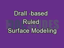 Drall -based Ruled Surface Modeling