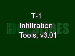 T-1 Infiltration Tools, v3.01