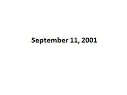 September 11, 2001 Timeline to 9-11