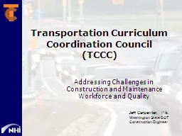 Transportation Curriculum Coordination Council (TCCC)