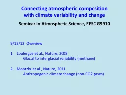 Connecting atmospheric composition