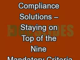 PIECP Compliance Solutions – Staying on Top of the Nine Mandatory Criteria