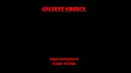 Ancient Greece  Greco-Persian