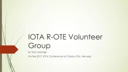IOTA R-OTE Volunteer Group