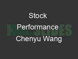 Stock Performance Chenyu Wang