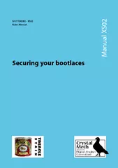 Securing your bootlaces SHT  XS Rules Manual Manual XS