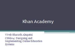 Khan Academy Vivek  Bharath