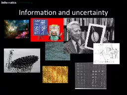 Information and uncertainty