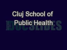 Cluj School of Public Health