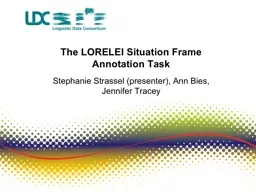The LORELEI Situation Frame