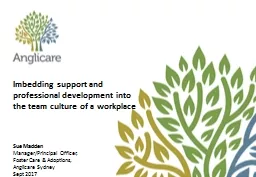 Imbedding support and professional development into the team culture of a workplace