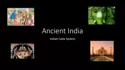 Ancient India Indian Caste System