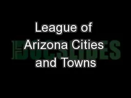 League of Arizona Cities and Towns