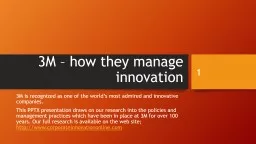 3M – how they manage innovation