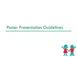 Poster Presentation Guidelines