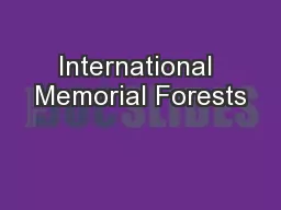 International Memorial Forests