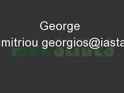 George Papadimitriou georgios@iastate.edu
