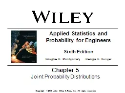 Chapter  5 Joint Probability Distributions