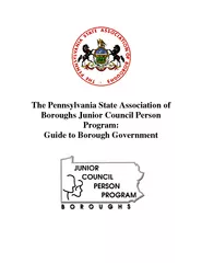 The Pennsylvania State Association of Boroughs Junior
