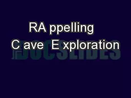 RA ppelling  C ave  E xploration