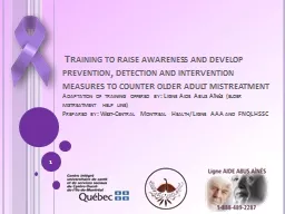  Training to raise awareness and develop prevention, detection and intervention measures