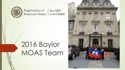 2016 Baylor MOAS Team