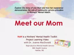 MoM  is a  Mothers’ Mental Health Toolkit