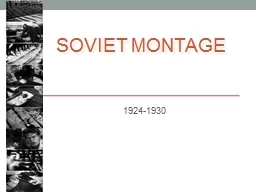 Soviet  Montage  1924-1930