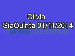 Olivia GiaQuinta 01/11/2014