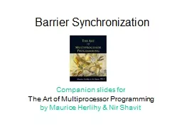 Barrier Synchronization Companion slides for