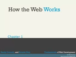 How the Web  Works Chapter 1