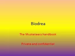 Biodrea The Musketeers handbook
