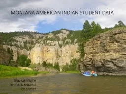 Montana American Indian Student data