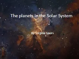 The planets in the Solar System