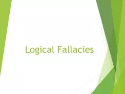 Logical Fallacies Logical Fallacies