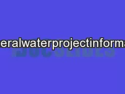 www.mineralwaterprojectinformation.org