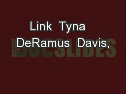 Link  Tyna   DeRamus  Davis,