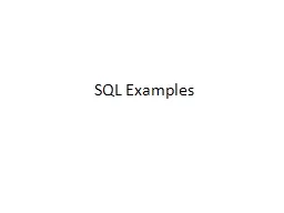 SQL Examples REPORT_NUMBER