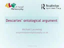 Descartes’ ontological argument